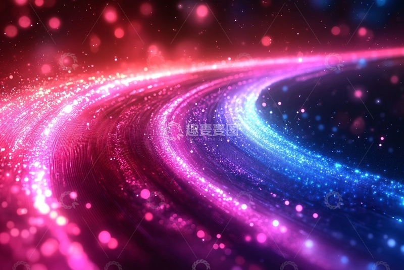 高清大图下载【趣麦麦图】-绚丽多彩的流光背景图380