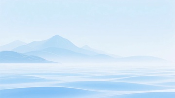 蓝色山水风景背景图164