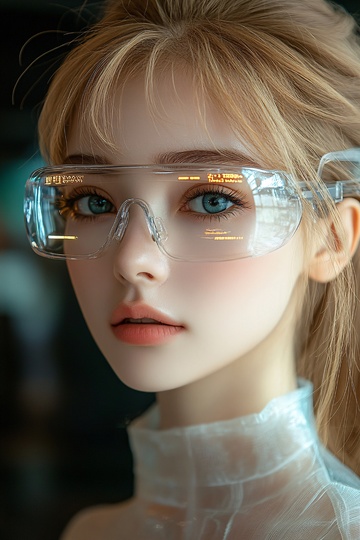 戴护目镜的金发女性797