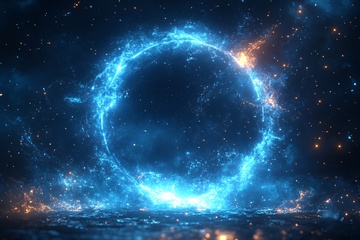 梦幻蓝色宇宙能量光环景象729