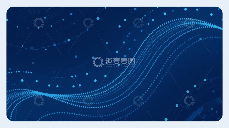 高清大图下载【趣麦麦图】-蓝色科技风线条背景图案461