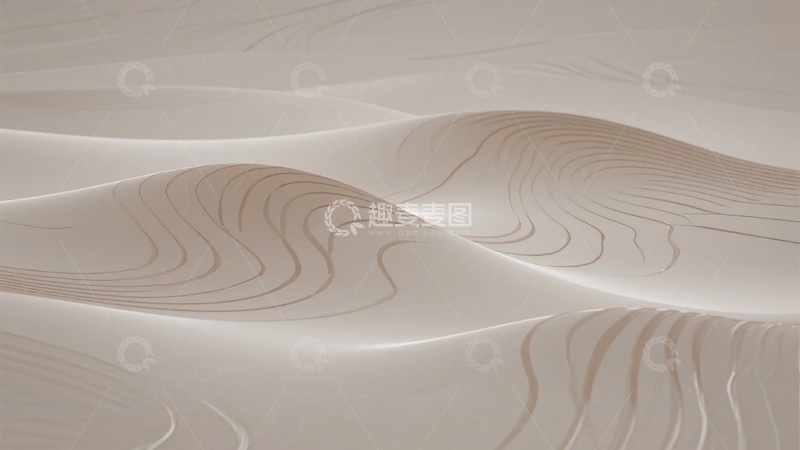 高清大图下载【趣麦麦图】抽象沙丘纹理插画065