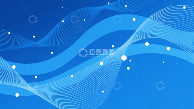 高清大图下载【趣麦麦图】-蓝色波浪线条背景图案824