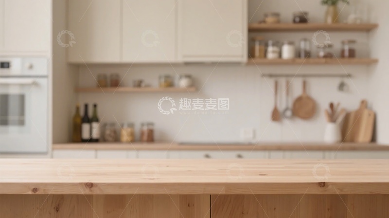 高清大图下载【趣麦麦图】-简约风格的温馨厨房场景217