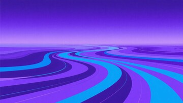 紫色渐变曲线背景插画667