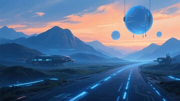 科幻风格未来道路景观206