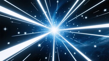 蓝色光芒放射星空背景图399