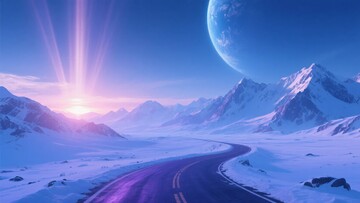 冰雪星球上的梦幻公路704