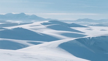 广袤无垠的冰雪山脉景观489