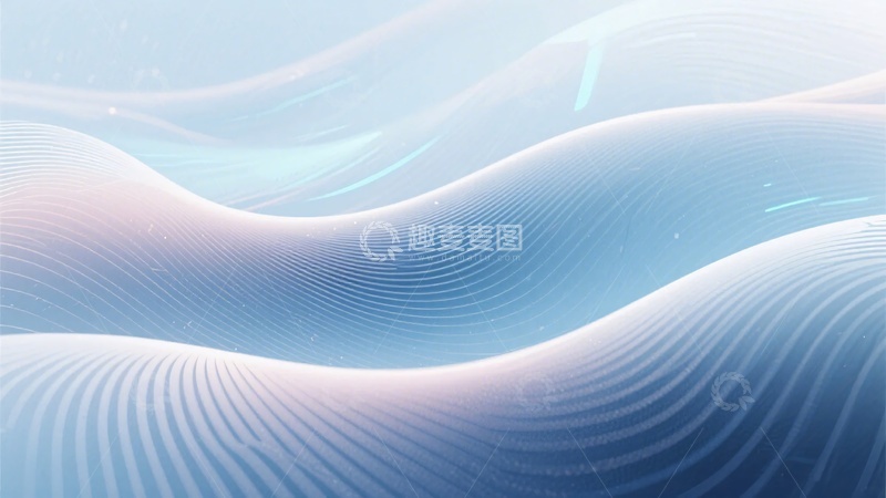 高清大图下载【趣麦麦图】蓝紫色渐变波浪背景图008