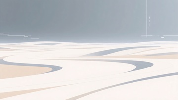 简约抽象地貌插画背景023