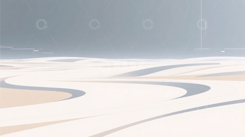 高清大图下载【趣麦麦图】-简约抽象地貌插画背景023