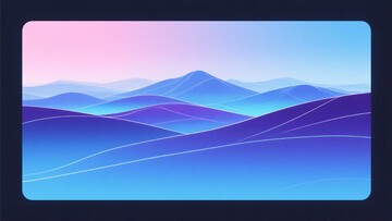 渐变色彩山脉插画背景058