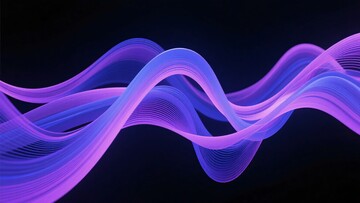 梦幻紫色动感波浪线条280