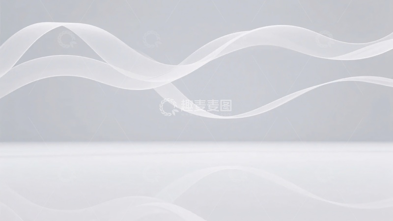 高清大图下载【趣麦麦图】简约白色波浪背景图案107