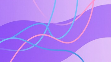 紫色渐变线条插画背景164