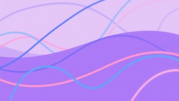 紫色渐变线条插画背景698