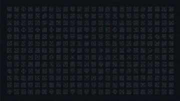 黑色背景几何图案画面662