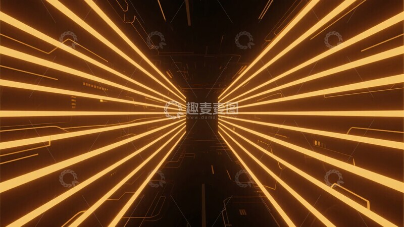 高清大图下载【趣麦麦图】-科幻感光线隧道背景图999