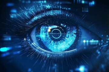 科技感的数码眼睛图像416