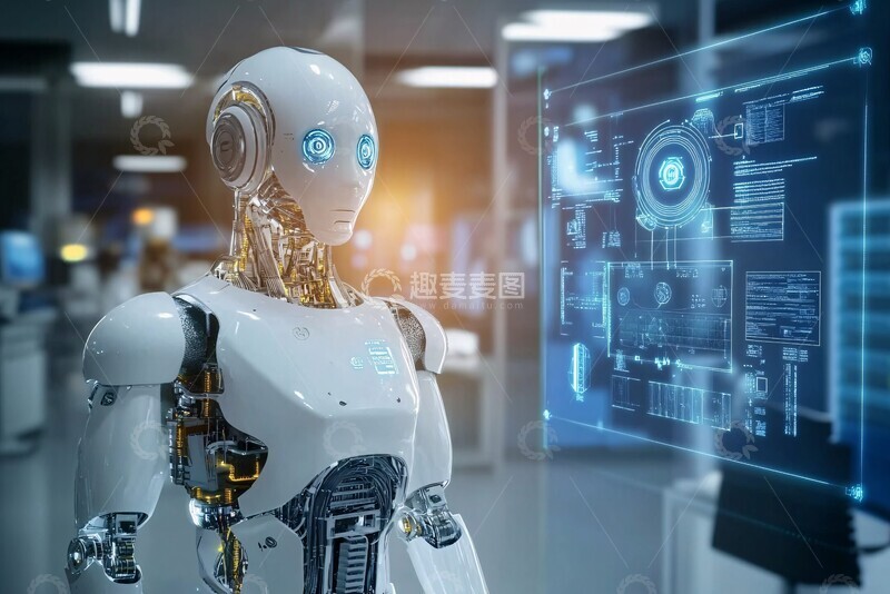 高清大图下载【趣麦麦图】-科技感十足的智能机器人737