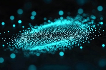 科技感指纹粒子特效画面750