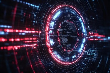 科技感环形光影背景图983