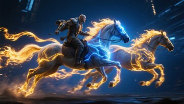 骑士驭着火焰骏马奔腾373