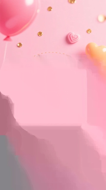 粉色梦幻气球背景图658