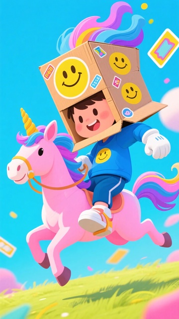 骑独角兽的欢乐小孩324