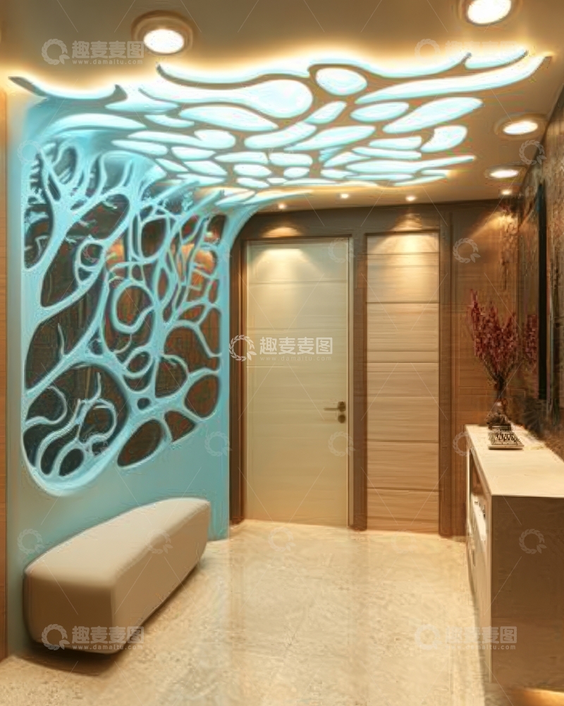 高清大图下载【趣麦麦图】现代室内设计走廊