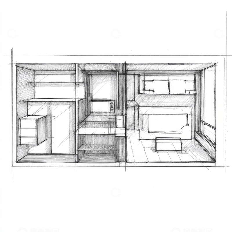 高清大图下载【趣麦麦图】室内空间布局设计图