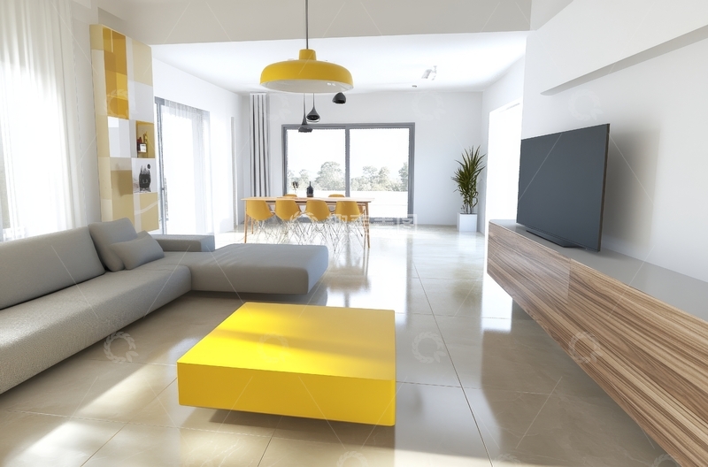 高清大图下载【趣麦麦图】现代简约风格客厅