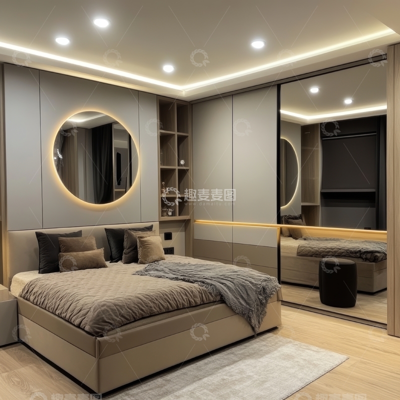 高清大图下载【趣麦麦图】现代简约卧室设计