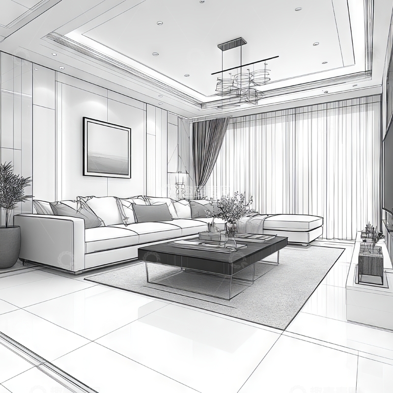 高清大图下载【趣麦麦图】现代客厅设计