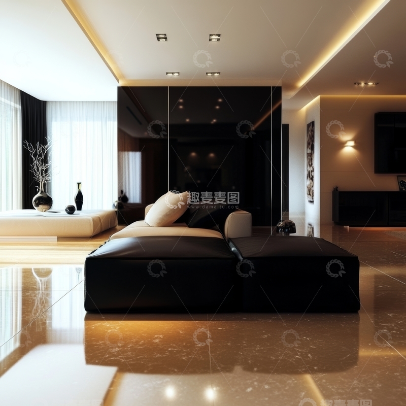 高清大图下载【趣麦麦图】现代简约风格卧室