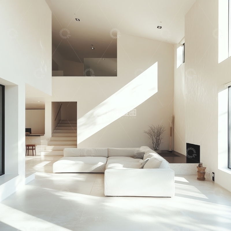高清大图下载【趣麦麦图】现代简约风格的室内客厅