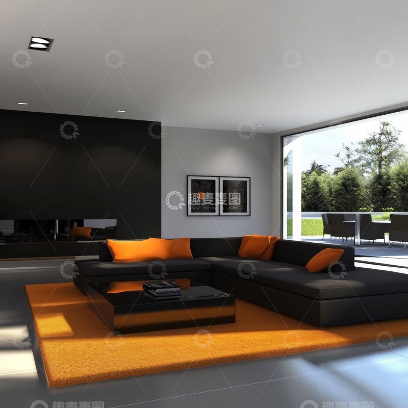 高清大图下载【趣麦麦图】现代客厅设计