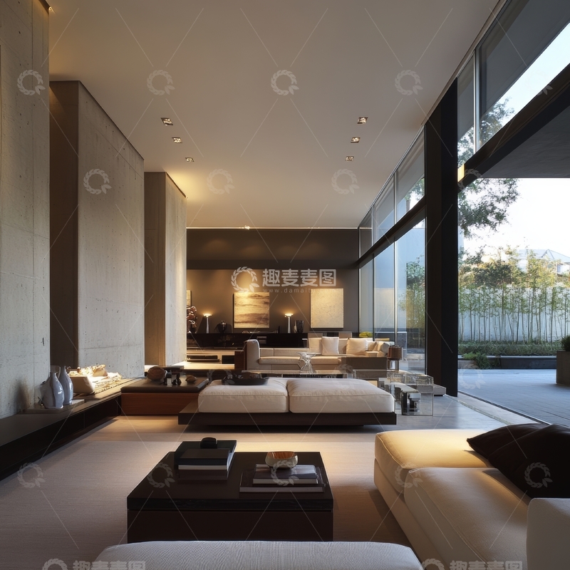 高清大图下载【趣麦麦图】现代简约风格客厅