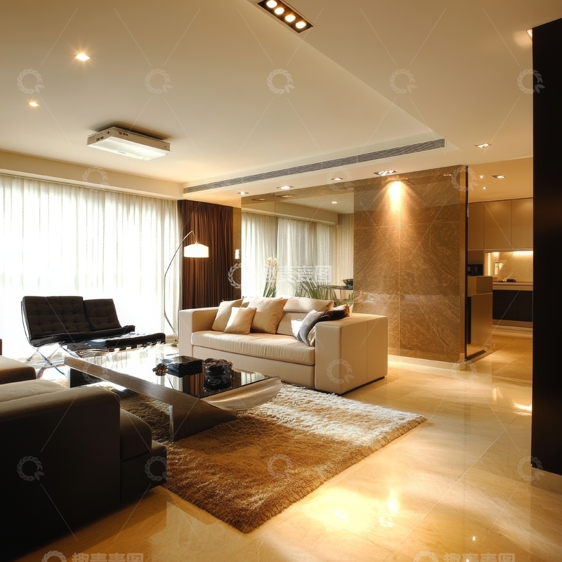 高清大图下载【趣麦麦图】现代客厅内饰