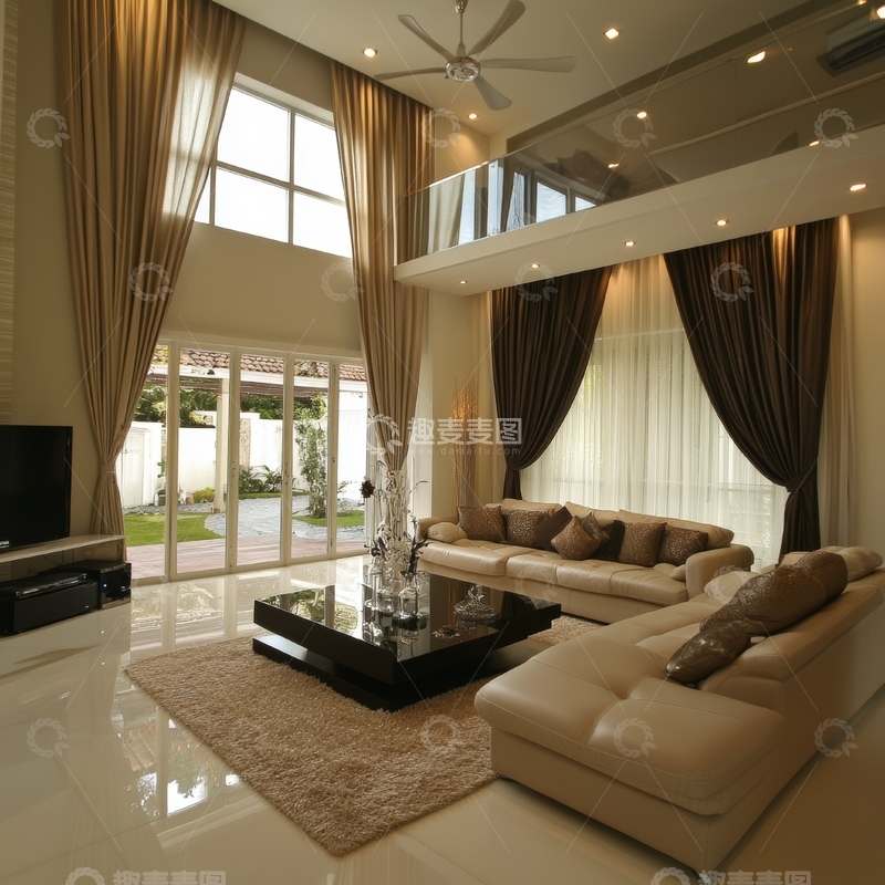 高清大图下载【趣麦麦图】现代豪华客厅