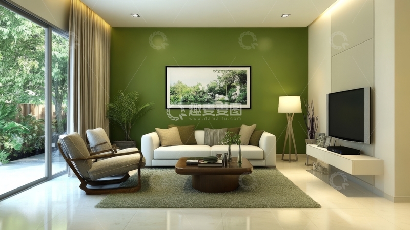 高清大图下载【趣麦麦图】现代简约客厅设计