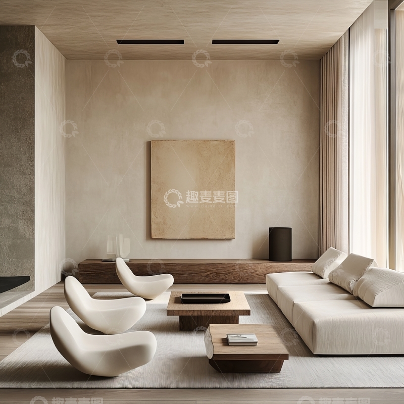 高清大图下载【趣麦麦图】现代简约风格客厅