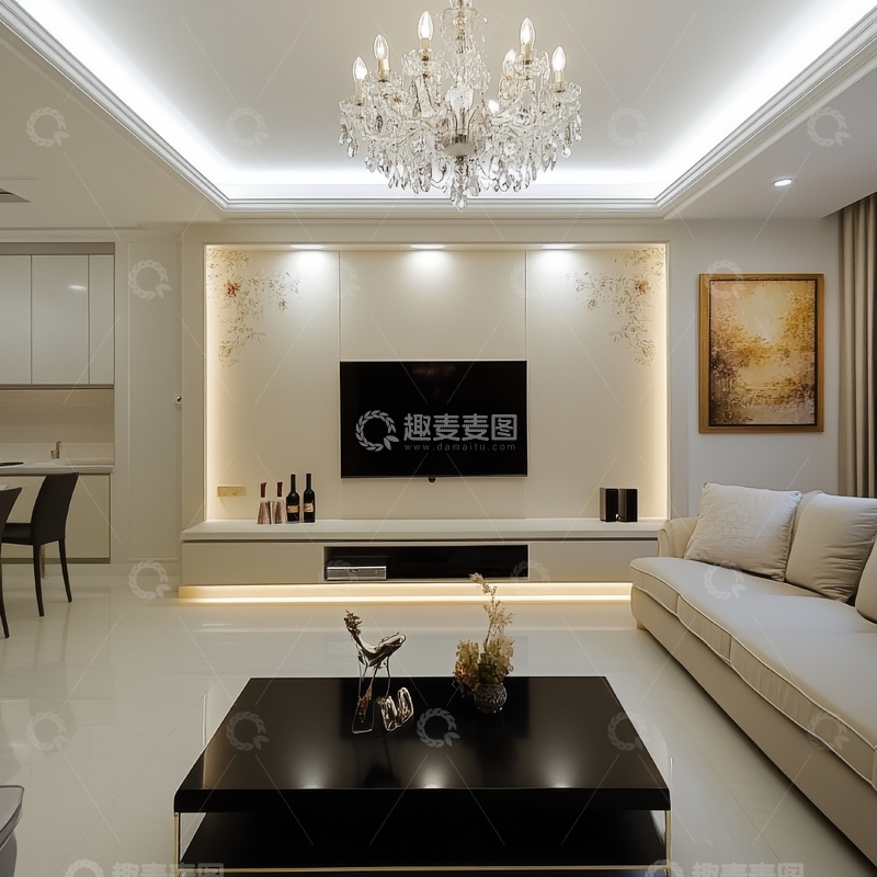 高清大图下载【趣麦麦图】现代客厅内饰