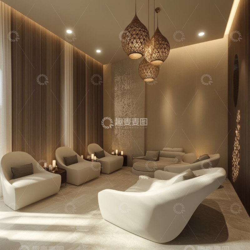 高清大图下载【趣麦麦图】现代豪华休息室