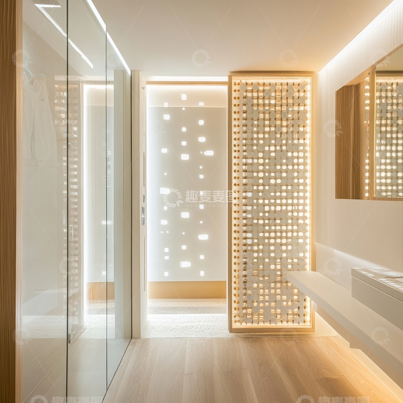 高清大图下载【趣麦麦图】现代简约风格的室内走廊