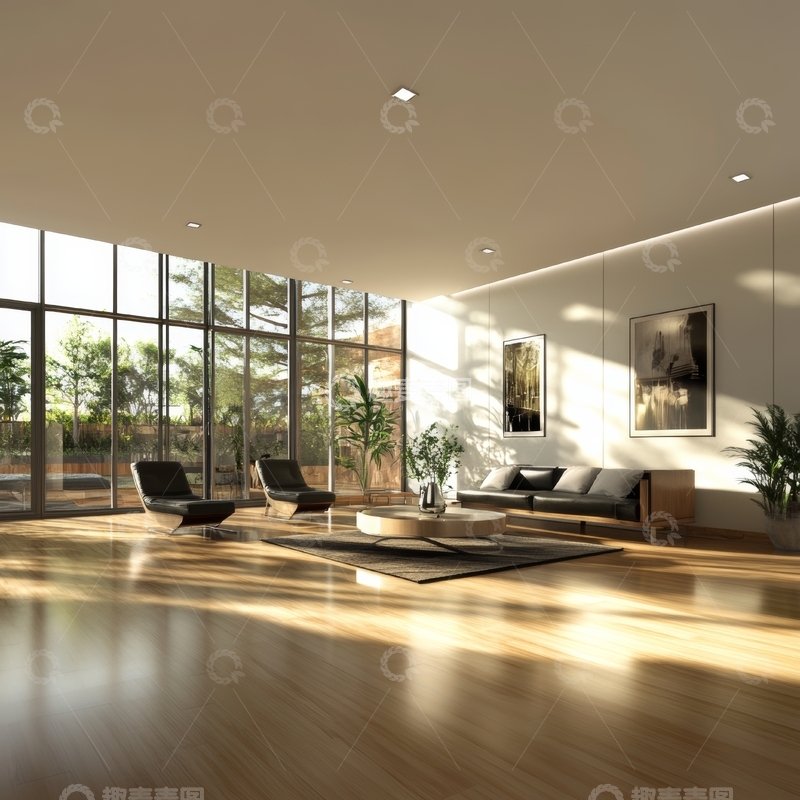 高清大图下载【趣麦麦图】现代简约风格的客厅