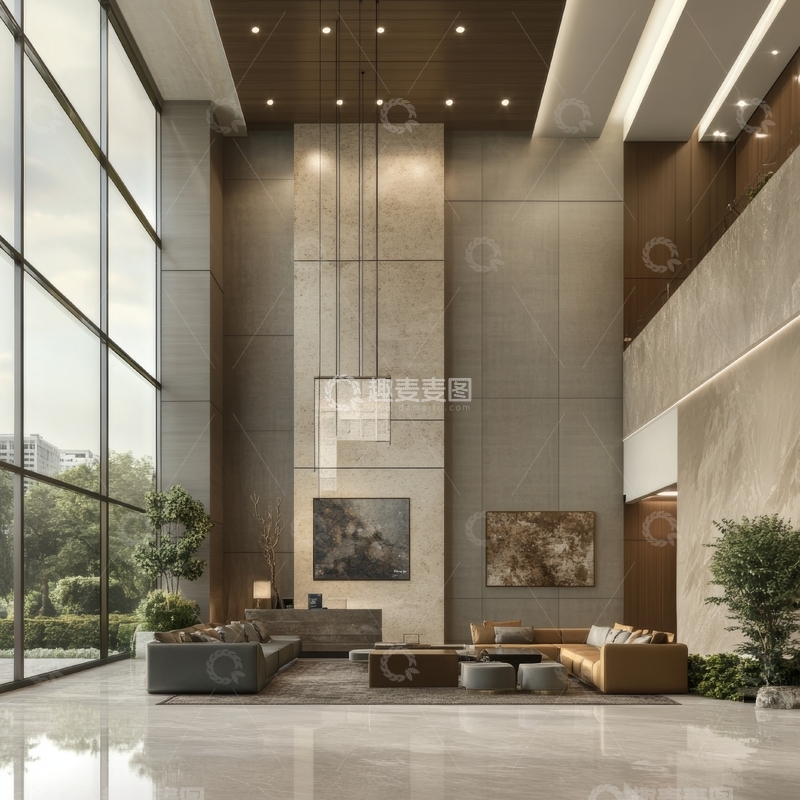 高清大图下载【趣麦麦图】现代豪华大堂内饰