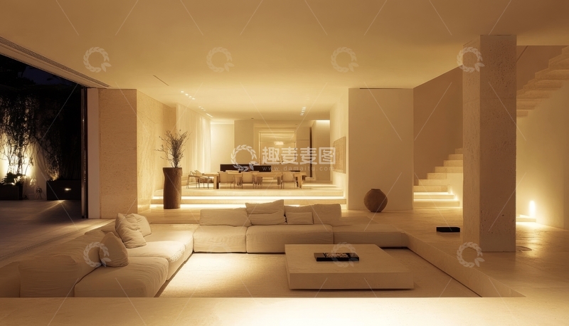 高清大图下载【趣麦麦图】现代简约客厅设计