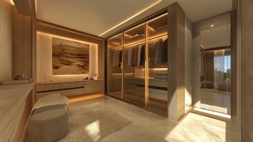 现代简约衣帽间设计